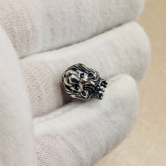 EUC Pandora 791377 Sterling Silver King of the Jungle Lion Animal Bead - Picture 5 of 8